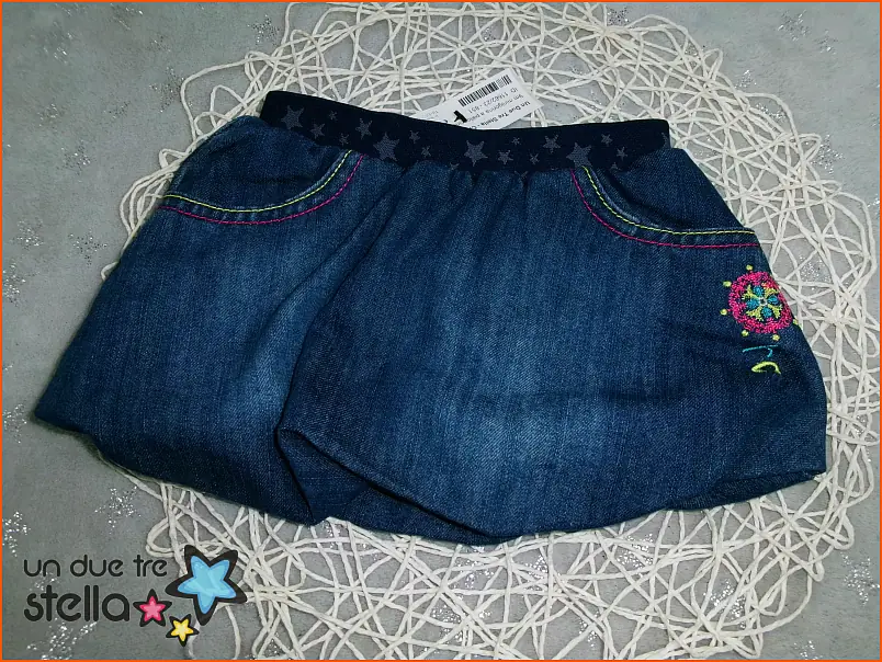 11662/23 - 9m minigonna a palloncino jeans ORCHESTRA