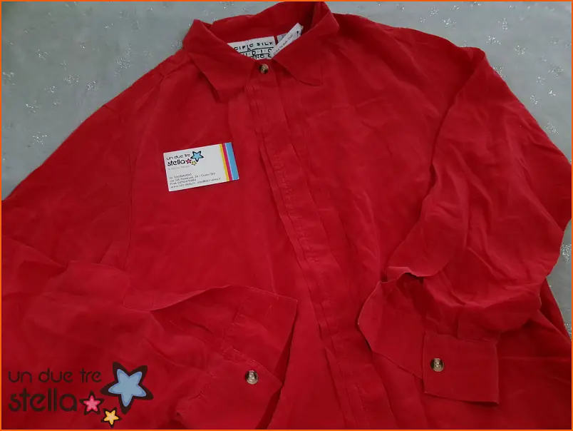 12079/23 - Tg.XL camicia rossa seta