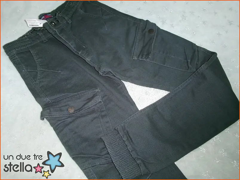 12850/23 - 16a jeans grigio tasche cargo 