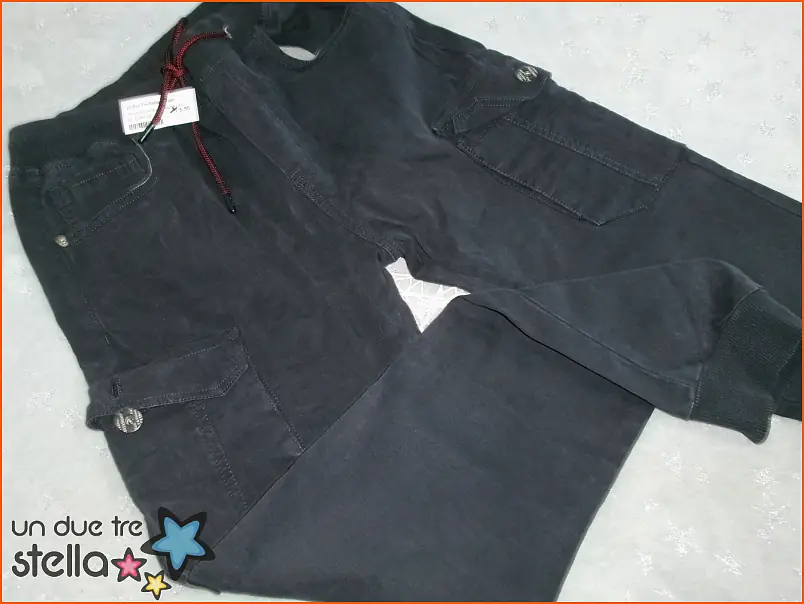 14381/23 - 14a circa jeans neri tasche cargo