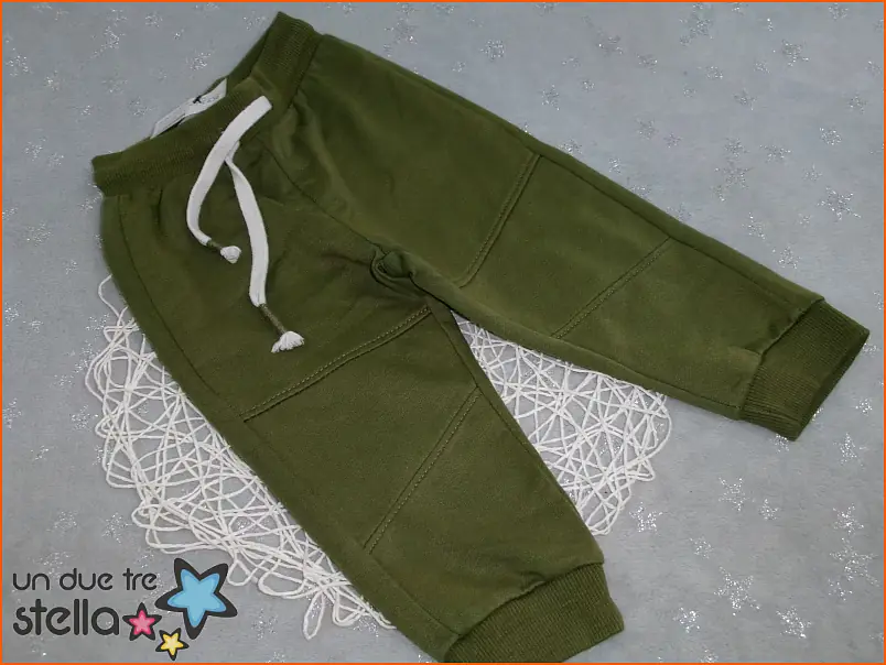 12204/23 - 12/18m pantaloni tuta verde PRENATAL