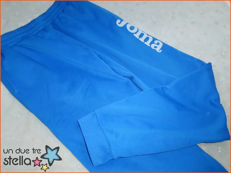 14026/23 - Tg.M uomo pantaloni tuta acetato blu JOMA 