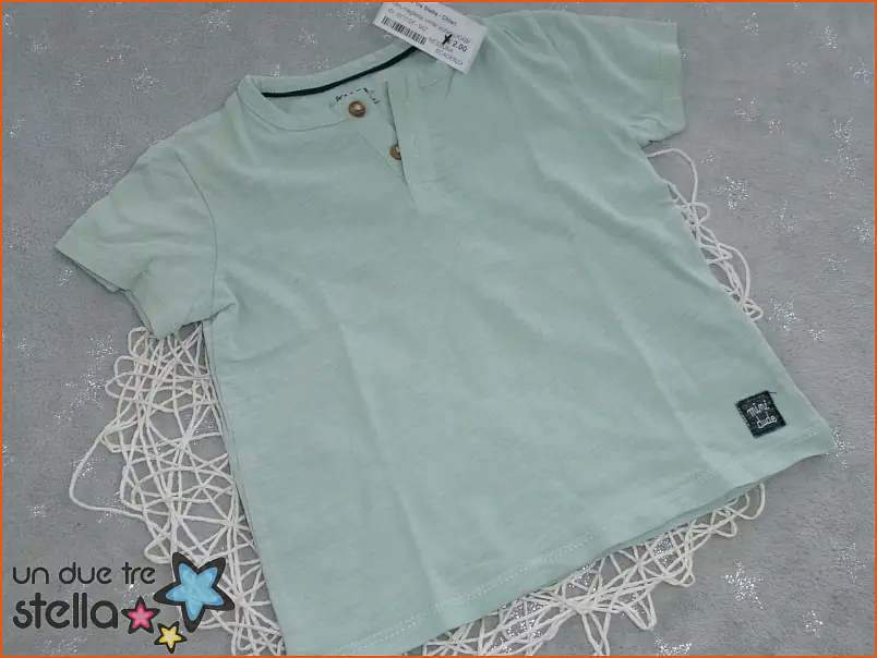 1017/24 - 18m maglietta verde azzurro KIABI