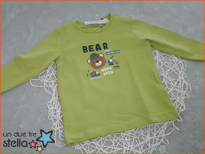 1147/24 - 4/6m maglia verde orso