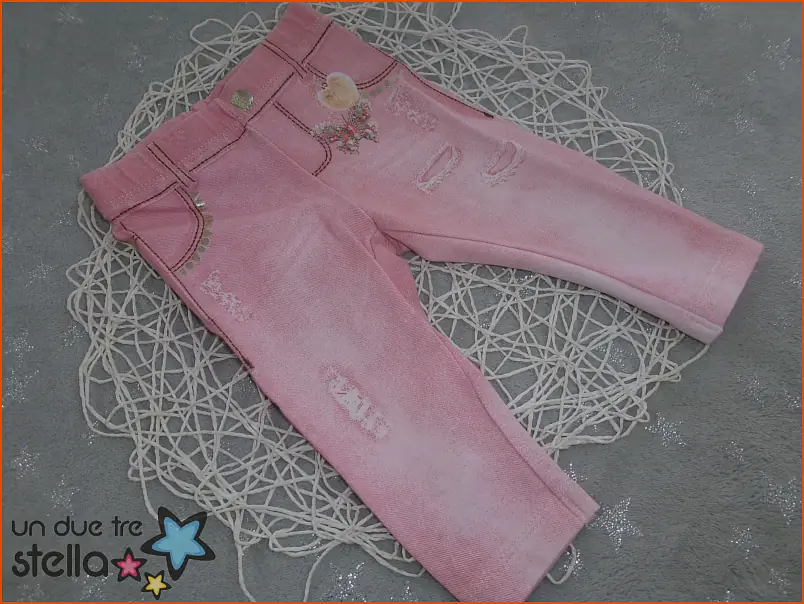 1524/24 - 6m leggins rosa effetto jeans MAYORAL