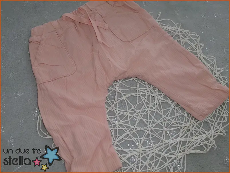 1558/24 - 3/6m pantaloni rosa righine ZARA