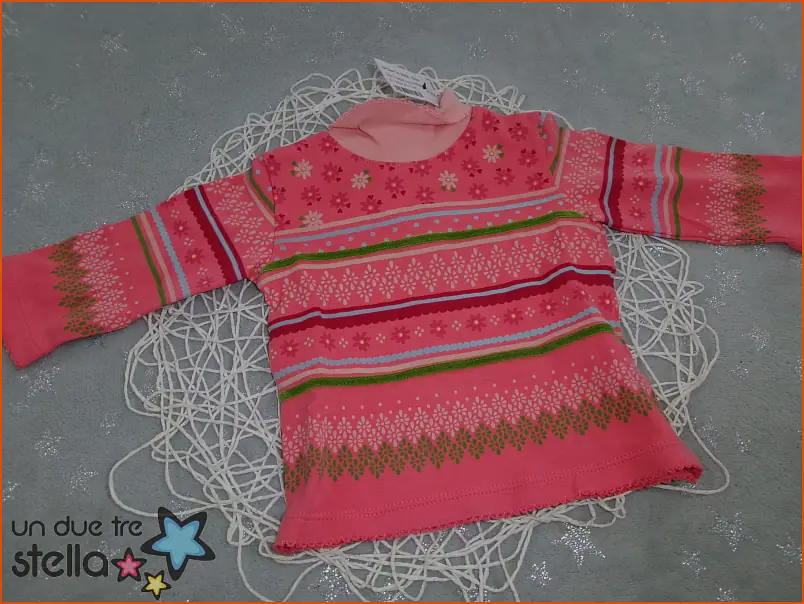 1694/24 - 3/6m maglia rosa PRENATAL