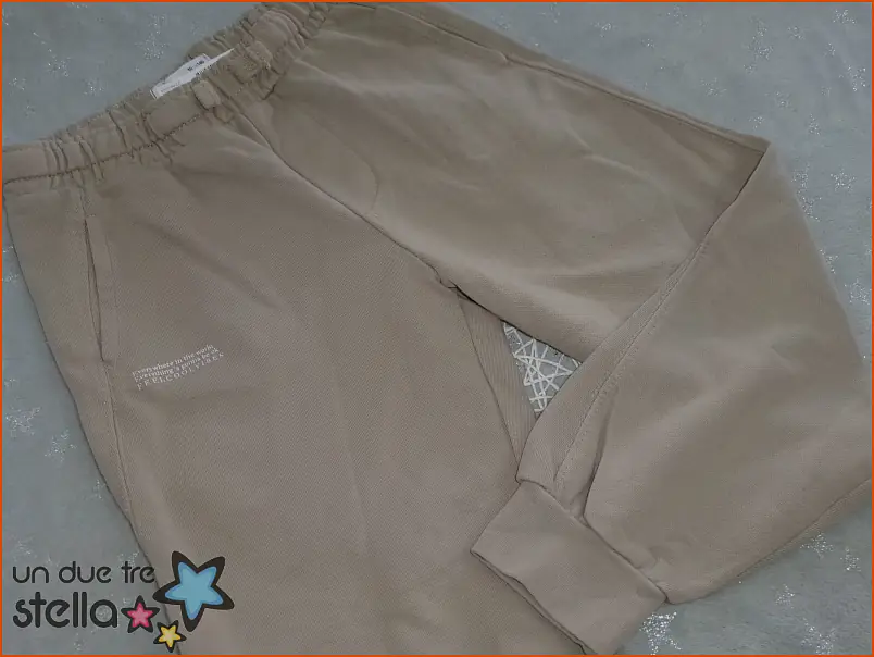 1866/24 - 10a pantaloni tuta beige grigio ZARA