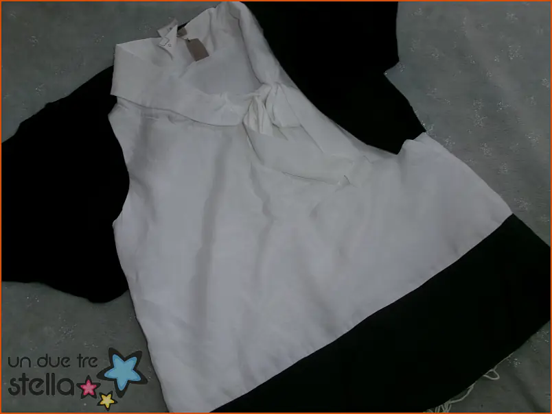 3579/24 - 12a camicia bianca senza maniche + corpispalle nero NUcLEO