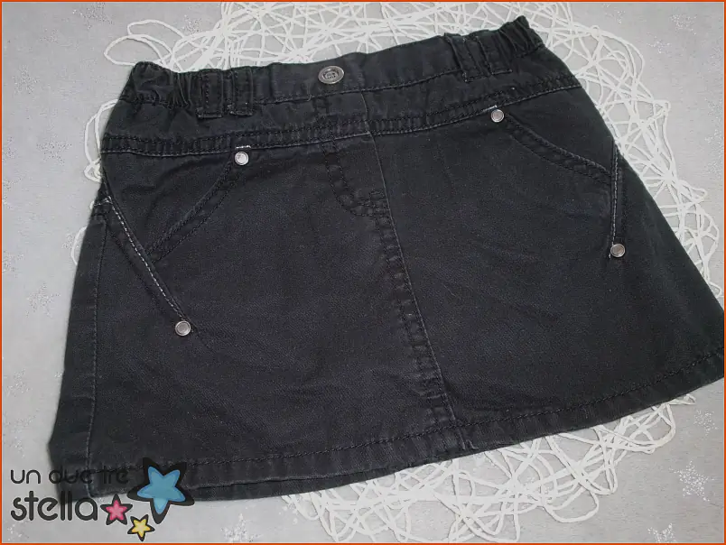 3633/24 - 3a gonna jeans nero CHICCO