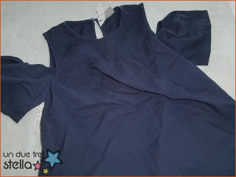 3794/24 - Tg.XS camicia mezze maniche blu 