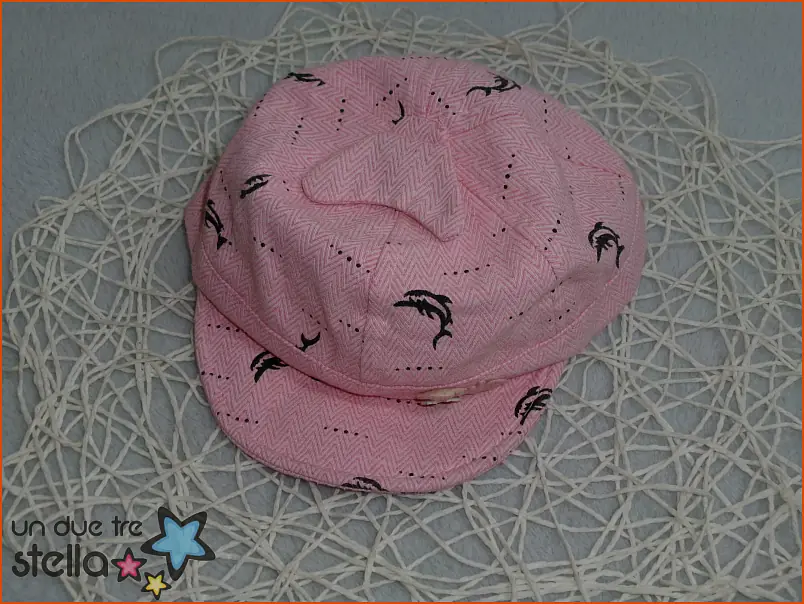 4159/24 - Cappellino berretto rosa delfini