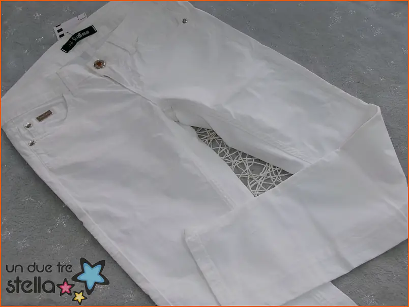 531/24 - Tg.XS pantaloni bianchi leggerissimi