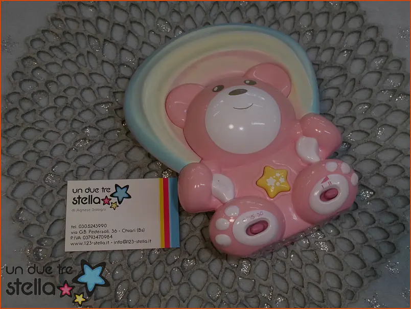 2424/26 - Luce da notte con proiettore arcobaleno + musica