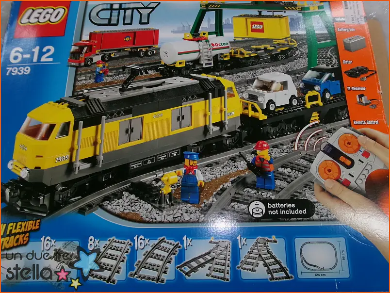 11304/23 - LEGO CITY 7939 - Cargo train 822pz - con scatola e istruzioni - mancano 7pz e 1 minifigure
