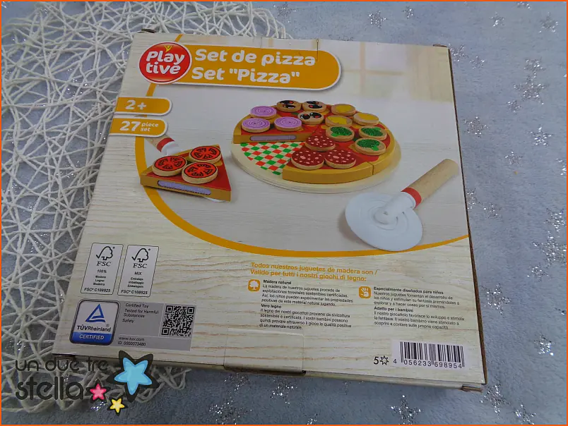 414/23 - LIDL gioco in legno pizza con accessori