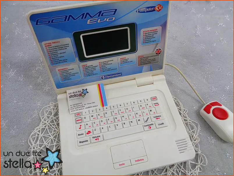 Computer giocattolo CLEMENTONI - Un due tre Stella - Mercatino dell'usato per  bambini