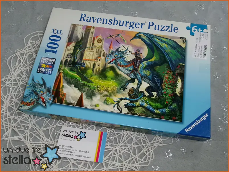 123/24 - 100pz puzzle CAVALIERE DRAGO RAVESBURGER