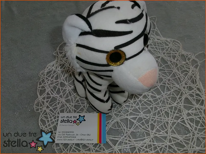 3043/24 - Peluche tigre bianca 15cm