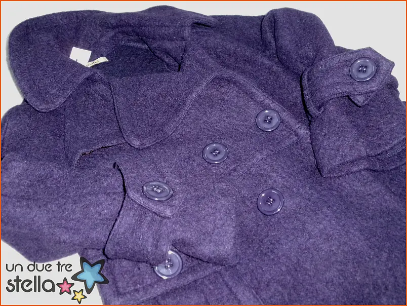 819/24 - Tg.M cappotto viola lana