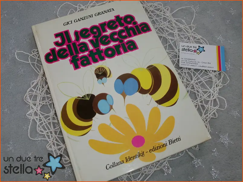 864/24 - Libro favole vintage 1973 Il Segreto Della Vecchia Fattoria Gici Ganzini Granata Collana Identikit Bietti