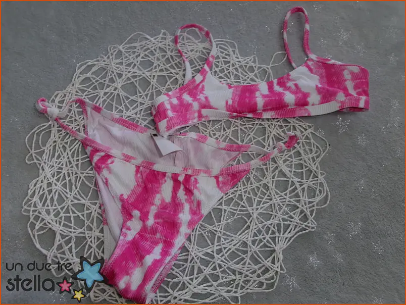 3547/24 - 7/8a circa bikini bianco rosa