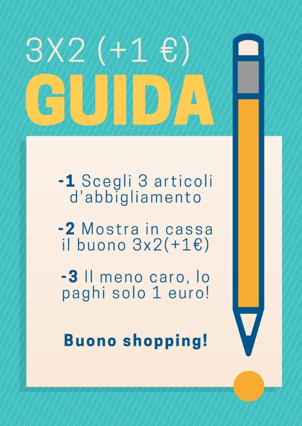 3x2 (+1 €) - mini guida promozione